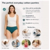 Generic Pack of_6 Women's Cotton Solid Hipster Panty (Multicolor)