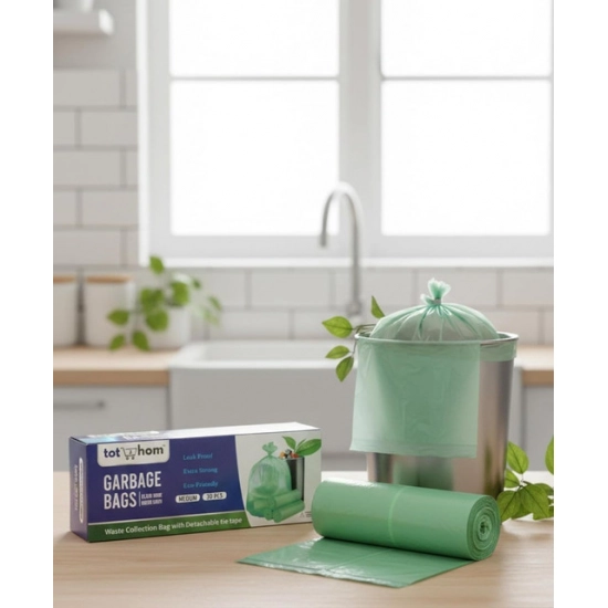 Generic Pack of 12 Biodegradeable Vegetable-Paper 19 x 21 Inches Garbage Bag (Green) Generic Pack of 12 Biodegradeable Vegetable-Paper 19 x 21 Inches Garbage Bag (Green)
