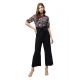Generic Women's Polyester Floral Short Sleeve Jumpsuit (Multicolor) Generic Women's Polyester Floral Short Sleeve Jumpsuit (Multicolor)