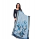 Generic Women's chanderi silk  Printed Dupatta (Blue, Length: 2 Mtr)