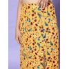 Generic Women's Polyester Floral Side Zip Skirt (Multicolor)
