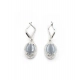 Generic Women's Brass Silver Plated Pendant Set (Grey)
