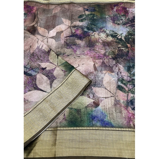 Generic Women's Cotton Silk Printed Saree With Unstitched Blouse 5.5Mtr (Multicolor) Generic Women's Cotton Silk Printed Saree With Unstitched Blouse 5.5Mtr (Multicolor)