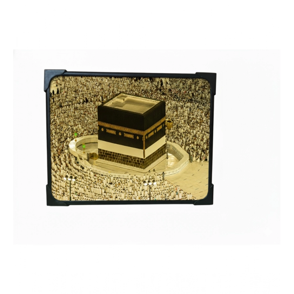 Wooden Macca Madina Haj Table Top "Allah Hu Akbar" Player (Multicolor) Wooden Macca Madina Haj Table Top "Allah Hu Akbar" Player (Multicolor)