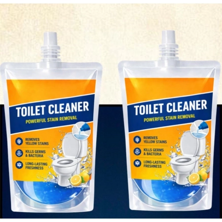 Generic Pack of 2 Ultra Clean Toilet Gel Liquid Cleaner Pouches 200 ML