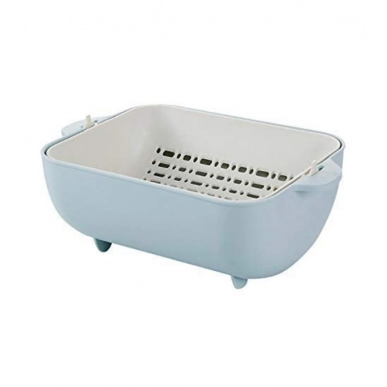 Generic Pack Of 2_Multi-Purpose Kitchen Basket – Ideal for Straining, Sieving, Washing And Holding Fruits or Foods (Color: Assorted )