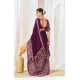 Generic Women's Crepe Printed Saree With Unstitched Blouse 5.5Mtr (Wine) Generic Women's Crepe Printed Saree With Unstitched Blouse 5.5Mtr (Wine)