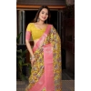 Generic Women's Cotton Silk Floral Printed Saree With Unstitched Blouse 5.5Mtr (Multicolor)