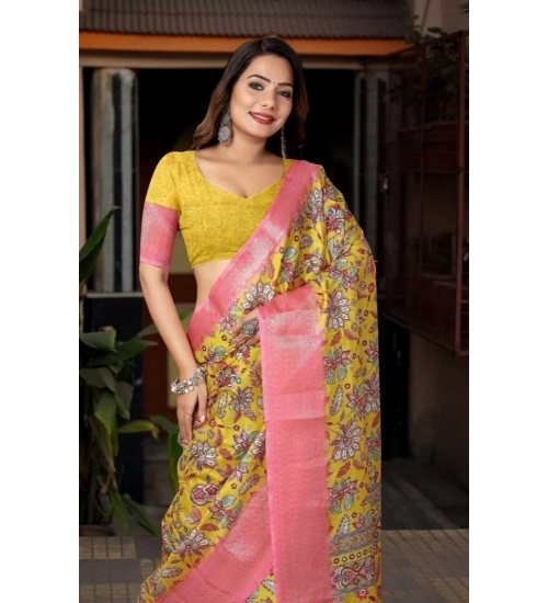 Generic Women's Cotton Silk Floral Printed Saree With Unstitched Blouse 5.5Mtr (Multicolor) Generic Women's Cotton Silk Floral Printed Saree With Unstitched Blouse 5.5Mtr (Multicolor)