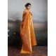 Generic Women's Silk Blend Printed Saree With Unstitched Blouse 5.5Mtr (Orange) Generic Women's Silk Blend Printed Saree With Unstitched Blouse 5.5Mtr (Orange)
