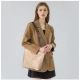 Generic Women's PU Leather Zipper Handbag (Beige) Generic Women's PU Leather Zipper Handbag (Beige)