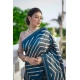 Generic Women's Faux_Tussar_Silk Geometric_Print Saree With Unstitched Blouse 5.5Mtr (Blue) Generic Women's Faux_Tussar_Silk Geometric_Print Saree With Unstitched Blouse 5.5Mtr (Blue)