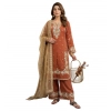 Generic Women's Silk Embroidered 3/4th Sleeve Round Kurti With Palazzo Pant and Dupatta Set (Orange) Generic Women's Silk Embroidered 3/4th Sleeve Round Kurti With Palazzo Pant and Dupatta Set (Orange)