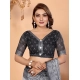 Generic Women's Linen Cotton Printed Saree With Unstitched Blouse 5.5Mtr (White-Black) Generic Women's Linen Cotton Printed Saree With Unstitched Blouse 5.5Mtr (White-Black)