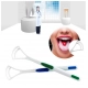Generic Pack Of 3_Double Edged Plastic Tongue Cleaner (Color: Assorted )