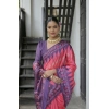 Generic Women's Faux_Tussar Ikat Saree With Unstitched Blouse 5.5Mtr (Peach)