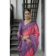Generic Women's Faux_Tussar Ikat Saree With Unstitched Blouse 5.5Mtr (Peach)