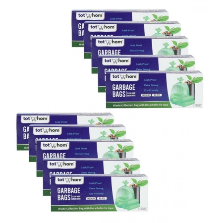 Generic Pack of 10 Biodegradeable Vegetable-Paper 19 x 21 Inches Garbage Bag (Green) Generic Pack of 10 Biodegradeable Vegetable-Paper 19 x 21 Inches Garbage Bag (Green)