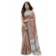 Generic Women's Linen Floral Embroidered Saree With Unstitched Blouse 5.5Mtr (Brown) Generic Women's Linen Floral Embroidered Saree With Unstitched Blouse 5.5Mtr (Brown)