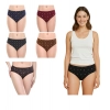 Generic Pack of_6 Women's Cotton Printed Hipster Panty (Multicolor)