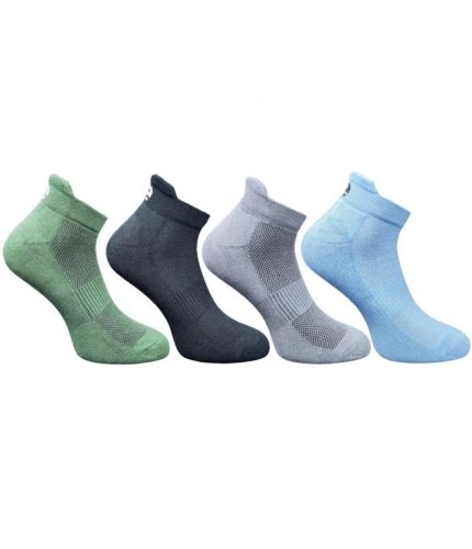 Generic 4_Pair Set Unisex Casual Cotton Printed Ankle Length Socks (Multicolor)