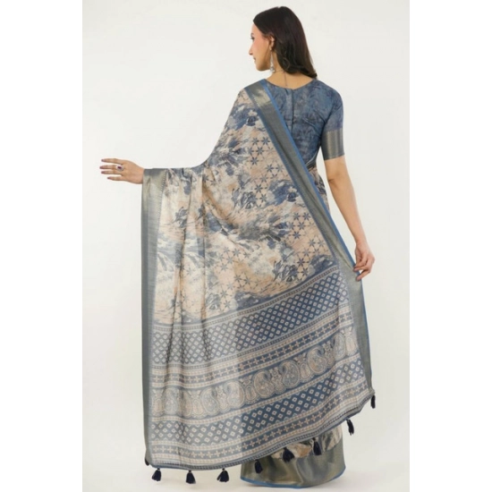 Generic Women's Polyester Printed Saree With Unstitched Blouse 5.5 Mtr (Multicolor) Generic Women's Polyester Printed Saree With Unstitched Blouse 5.5 Mtr (Multicolor)