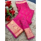 Generic Women's Digital Dolla Silk Printed Saree With Unstitched Blouse 5.5Mtr (Pink) Generic Women's Digital Dolla Silk Printed Saree With Unstitched Blouse 5.5Mtr (Pink)