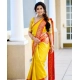 Generic Women's Soft Litchi Silk Jacquard Work Saree With Unstitched Blouse 5.5Mtr (Yellow) Generic Women's Soft Litchi Silk Jacquard Work Saree With Unstitched Blouse 5.5Mtr (Yellow)