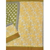 Generic Women's Cotton Blend Printed Saree With Unstitched Blouse 5.5Mtr (Mehandi)