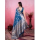 Generic Women's Banarasi Silk Printed Saree With Unstitched Blouse 5.5Mtr (Pinch)