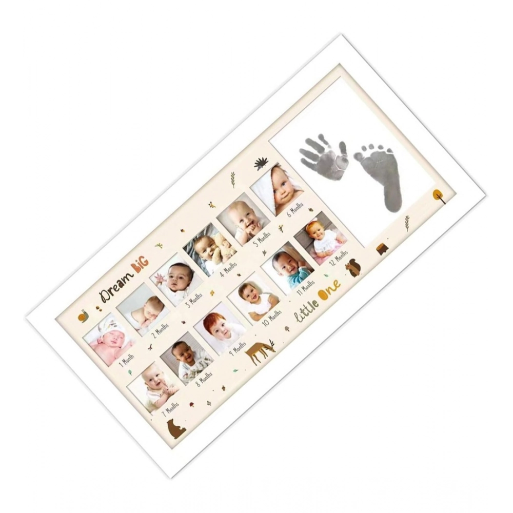 Generic Acrylic Footprint Hand Printbaby Photo Frame Ink Pad Photo Frame (Multicolor)