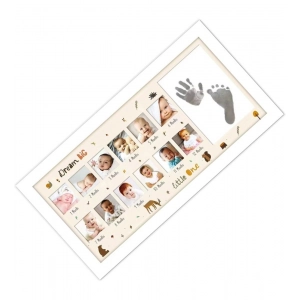 Generic Acrylic Footprint Hand Printbaby Photo Frame Ink Pad Photo Frame (Multicolor)