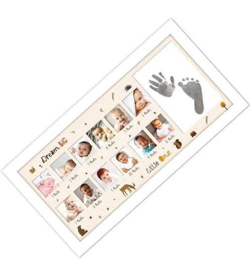 Generic Acrylic Footprint Hand Printbaby Photo Frame Ink Pad Photo Frame (Multicolor)