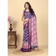 Generic Women's Cotton Blend Printed Saree With Unstitched Blouse 5.5Mtr (Purple) Generic Women's Cotton Blend Printed Saree With Unstitched Blouse 5.5Mtr (Purple)