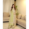 Generic Women's Silk Embroidered 3/4th Sleeve Round Readymade Kurti With Palazzo Pant and Dupatta Set (Pista) Generic Women's Silk Embroidered 3/4th Sleeve Round Readymade Kurti With Palazzo Pant and Dupatta Set (Pista)