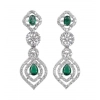 Generic Women's Brass Silver Plated Necklace set (Green) Generic Women's Brass Silver Plated Necklace set (Green)