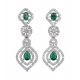 Generic Women's Brass Silver Plated Necklace set (Green) Generic Women's Brass Silver Plated Necklace set (Green)