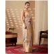Generic Women's Faux_Silk Printed Saree With Unstitched Blouse 5.5Mtr (Beige)