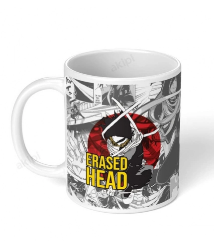 Generic Anime Erased Head Ceramic Printed Coffee Mug (White)