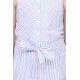 Generic Girl's Polyester Cotton Blend Striped Sleeveless Jumpsuit (Light Blue) Generic Girl's Polyester Cotton Blend Striped Sleeveless Jumpsuit (Light Blue)