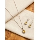 Generic Women's Brass Silver Plated Pendant Set (Yellow) Generic Women's Brass Silver Plated Pendant Set (Yellow)