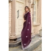Generic Women's Faux Shimmer Geometric Ready to wear Saree With Unstitched Blouse 5.5Mtr (Wine) Generic Women's Faux Shimmer Geometric Ready to wear Saree With Unstitched Blouse 5.5Mtr (Wine)