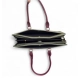 Generic Women's Polyurethane Solid Structured Shoulder Tote Handbag (Sage Green-Burgundy)