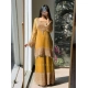 Generic Women's Silk Embroidered 3/4th Sleeve Round Kurti With Sharara Pant and Dupatta Set (Yellow) Generic Women's Silk Embroidered 3/4th Sleeve Round Kurti With Sharara Pant and Dupatta Set (Yellow)