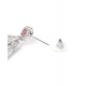Generic Women's Brass Silver Plated Drop Earrings (Red) Generic Women's Brass Silver Plated Drop Earrings (Red)