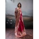Generic Women's Silk Blend Printed Saree With Unstitched Blouse 5.5Mtr (Maroon) Generic Women's Silk Blend Printed Saree With Unstitched Blouse 5.5Mtr (Maroon)