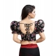 Generic Women's Organza Printed V Neck Puff Sleeve Readymade Blouse (Black 38 , Alterable up to 42)-PID65862 Generic Women's Organza Printed V Neck Puff Sleeve Readymade Blouse (Black 38 , Alterable up to 42)-PID65862
