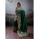 Generic Women's Silk Blend Printed Saree With Unstitched Blouse 5.5Mtr (Dark Green) Generic Women's Silk Blend Printed Saree With Unstitched Blouse 5.5Mtr (Dark Green)