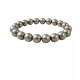 Generic Natural Crystal 8mm Pyrite Bracelet  (Grey)