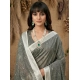 Generic Women's Linen Cotton Printed Saree With Unstitched Blouse 5.5Mtr (Gray) Generic Women's Linen Cotton Printed Saree With Unstitched Blouse 5.5Mtr (Gray)